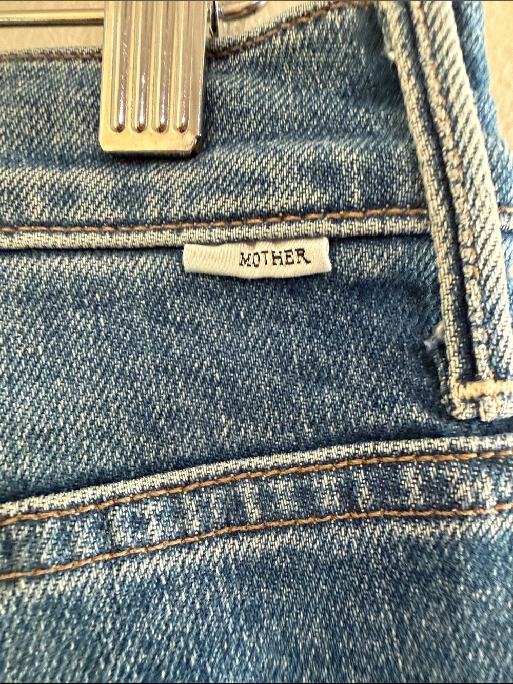 Mother The Stunner Ankle Fray Jeans Womens Size 28 Denim Mid Wash - Picture 7 of 13